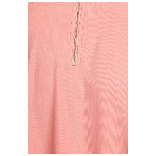 Women's Peep hole Fit and Flare Dress Pink Photo 3