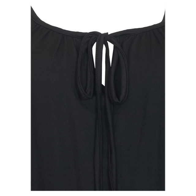 Women's Half Sleeve Cold Shoulder Blouse Black Photo 2