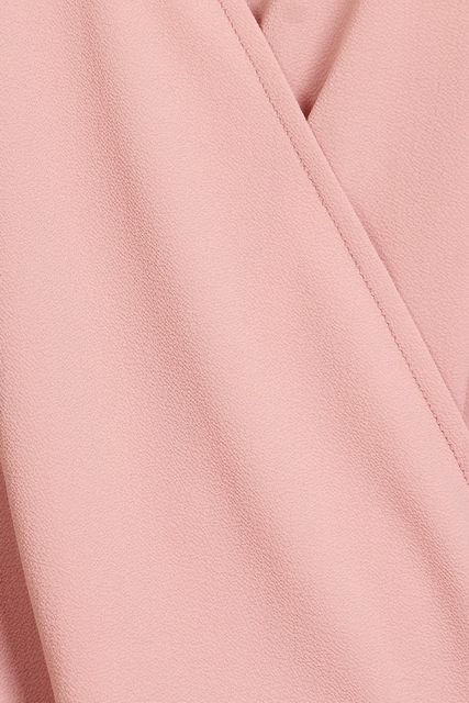 Plus Size Cold Shoulder Chiffon Top Pink Photo 2