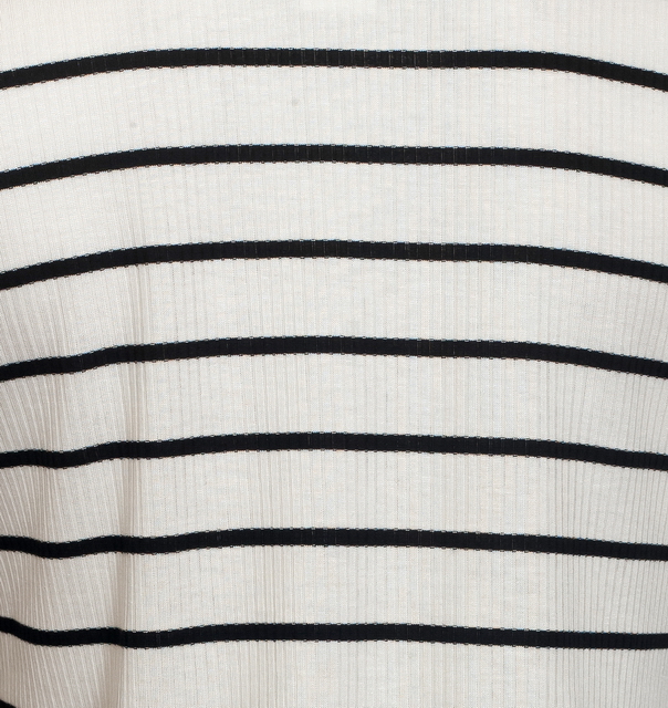 Plus Size V-Neck Lace Up Stripe Top White Photo 2