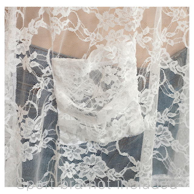 Plus size Sheer Floral Lace Top White Photo 2