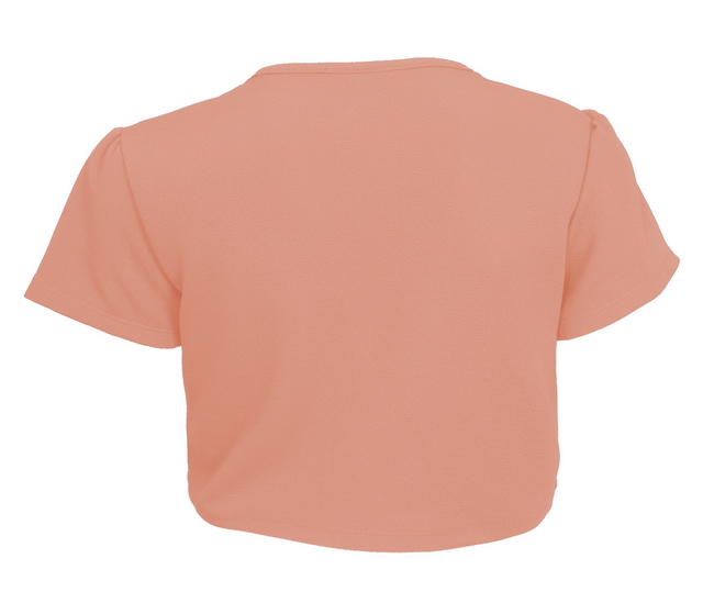 Plus size Open Front Short Sleeve Bolero Peach Photo 2