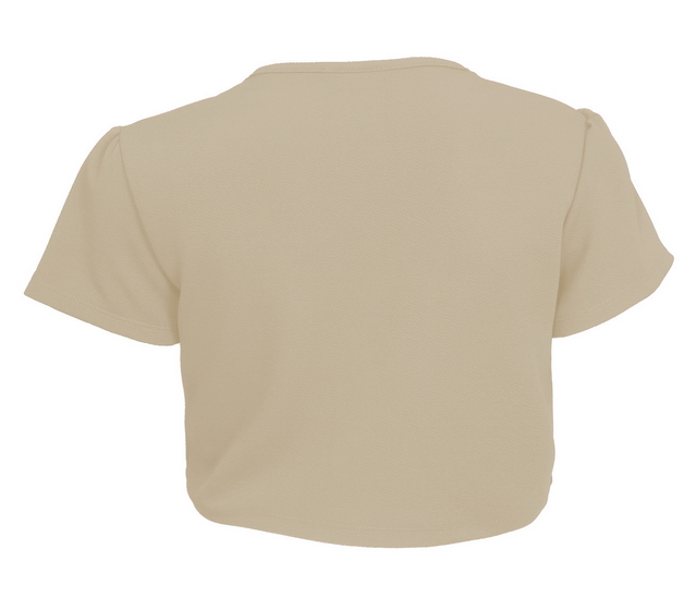 Plus size Open Front Short Sleeve Bolero Khaki Photo 2