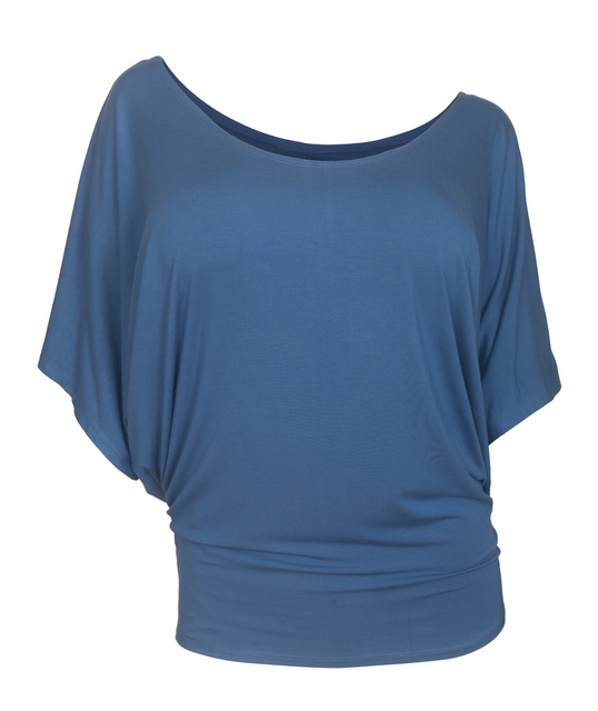 Plus Size Dolman Sleeve Top Denim Blue Photo 1