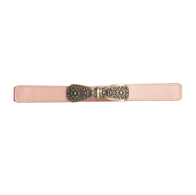 Plus size Bow Buckle Elastic Belt Pink Photo 1