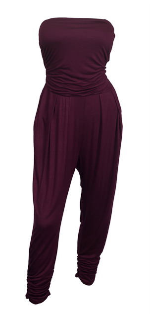 Plus Size Jumpsuit Wine Photo 1