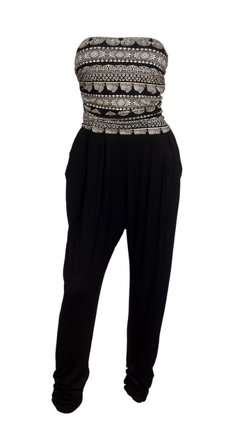 Plus Size Jumpsuit Designer Print 21818H Photo 1