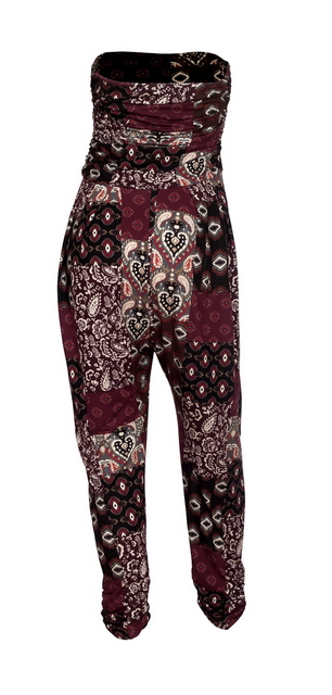 Plus Size Jumpsuit Designer Print 21818I Photo 2