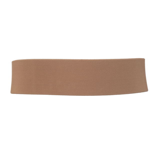 Women's Wide Patent Leather Fashion Belt Beige Photo 2