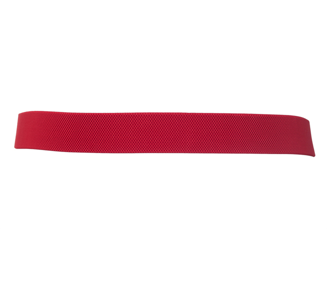 Plus size Round Buckle Elastic Belt Red Photo 3