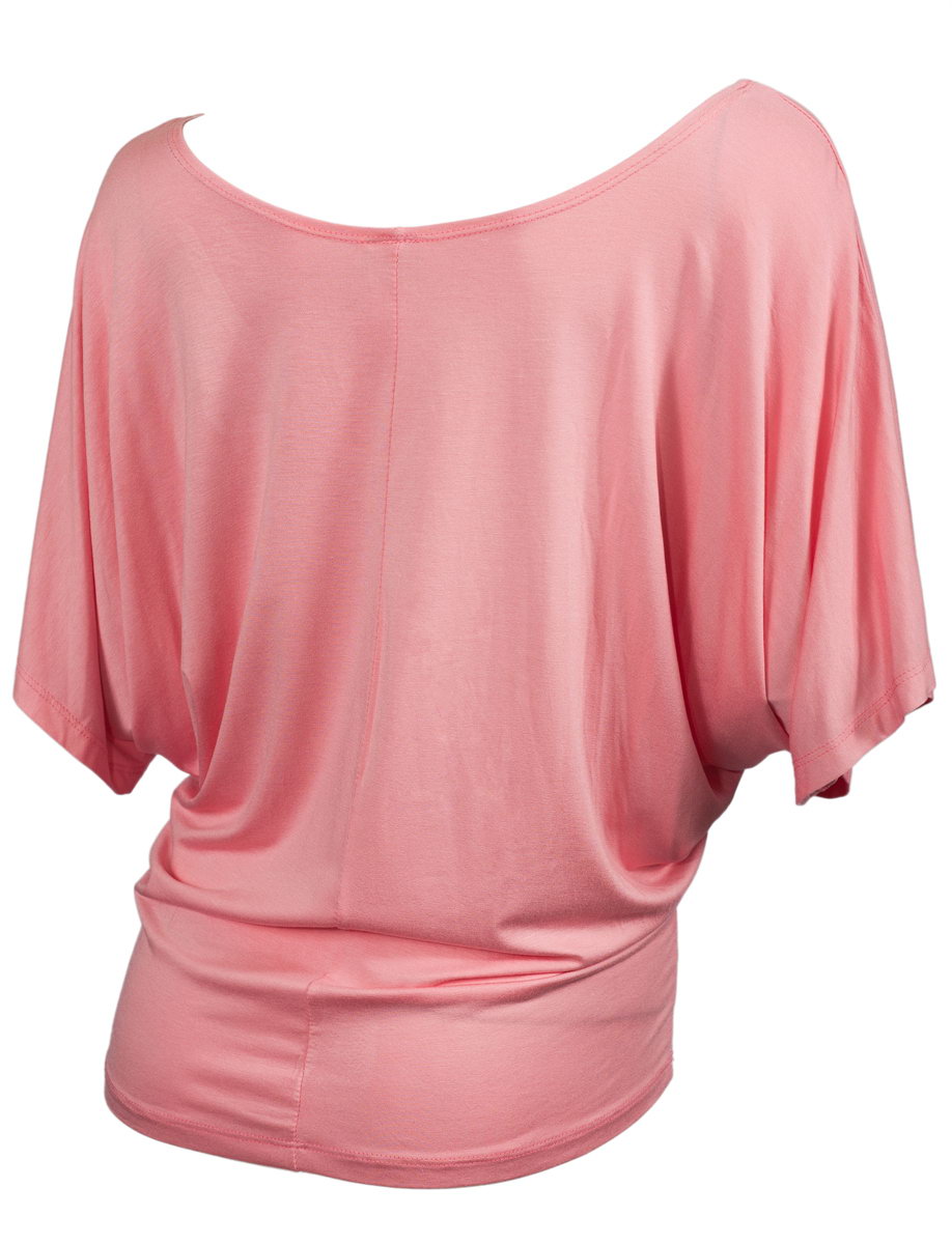 Plus Size Dolman Sleeve Top Pink | eVogues Apparel