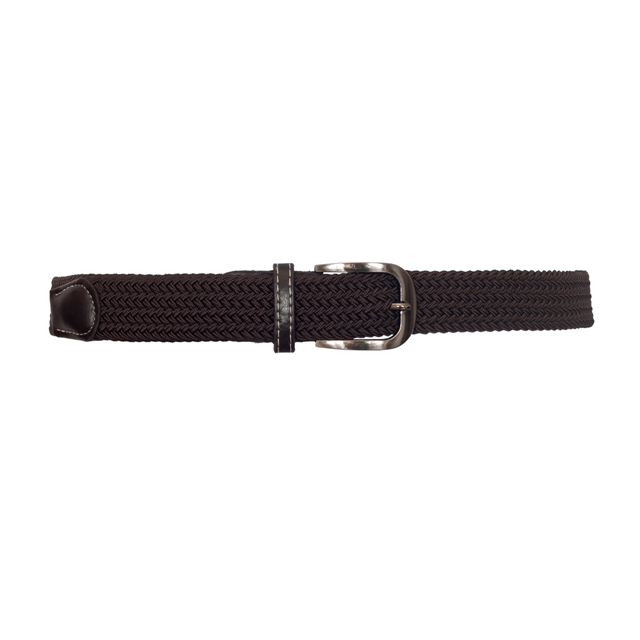 Plus Size Braided Woven Stretch Belt Brown Photo 1