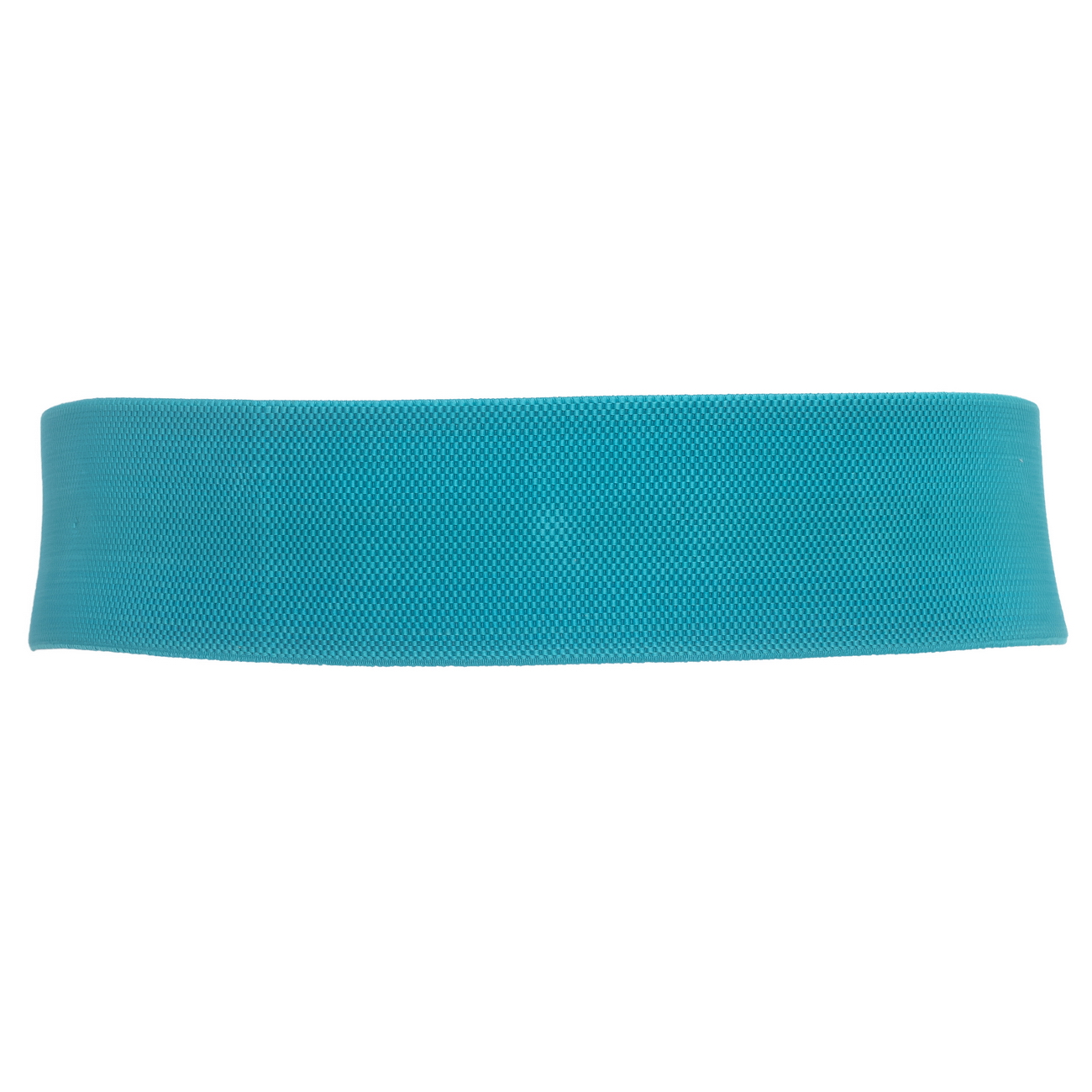 Women's Leatherette O-ring Buckle Elastic Wide Fashion Belt Teal Photo 2