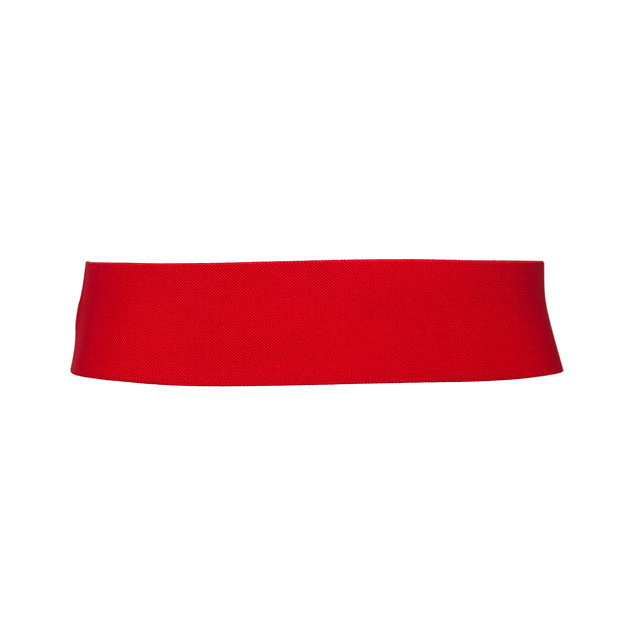 Plus Size Interlock Elastic Belt with Hook Closure Red | eVogues Apparel