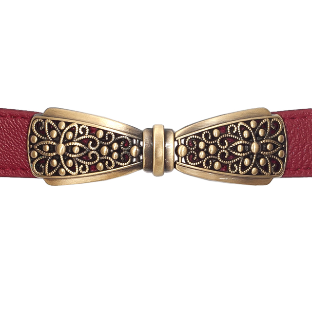 Plus size Bow Buckle Elastic Belt Red Photo 1