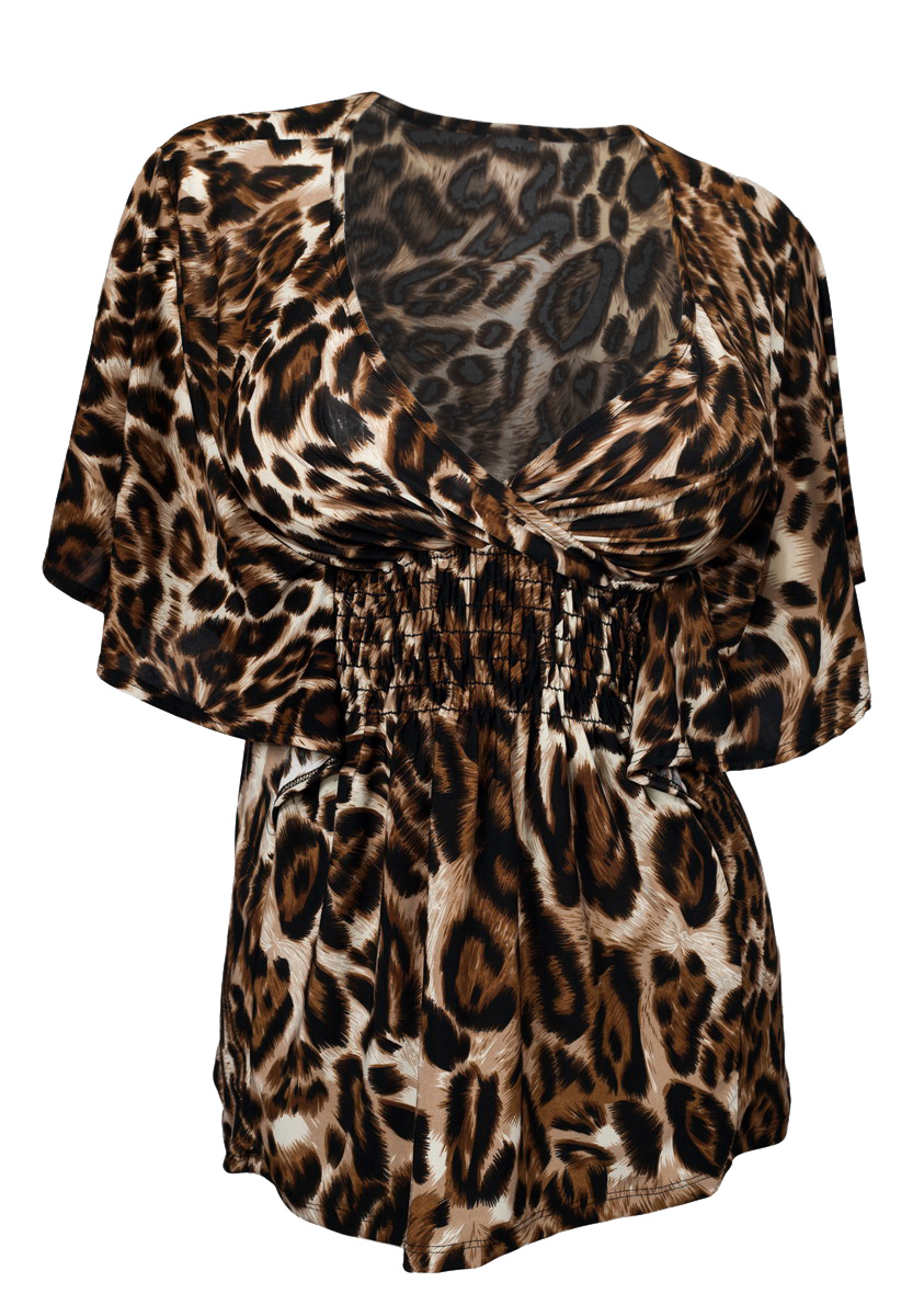 v neck smock