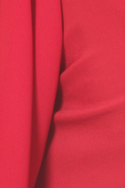 Plus Size Long Bubble Sleeve V-Neck Bodysuit Red Photo 5