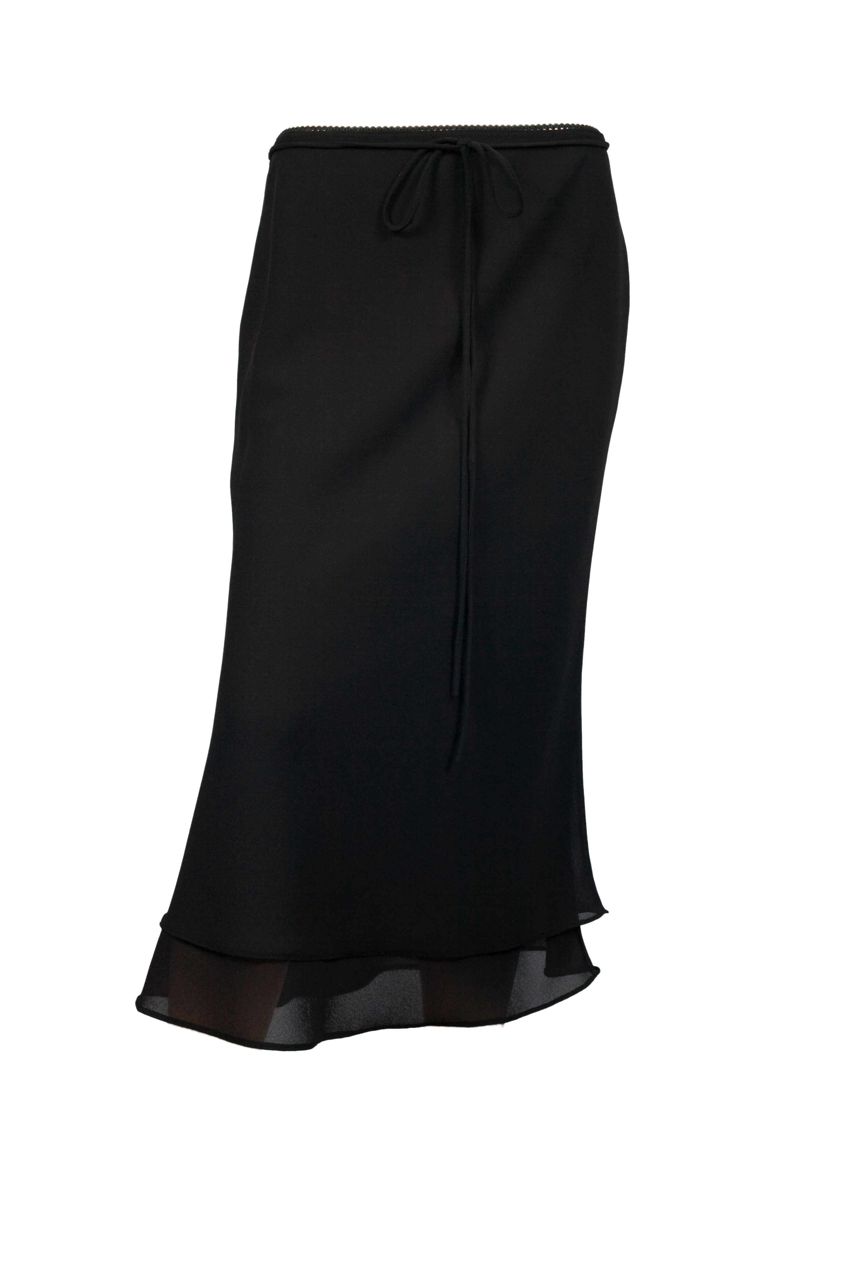 Black Layered Plus size long skirt | eVogues Apparel