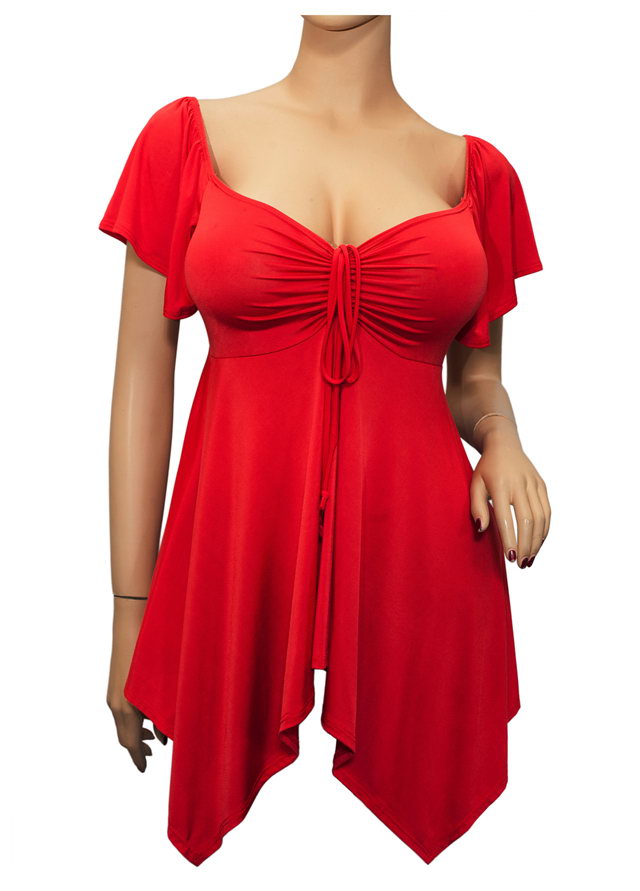 plus size deep v neck
