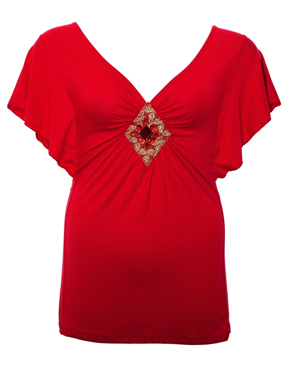 plus size deep v neck