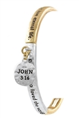 John 3:16 Engraved Stretch Elastic Bracelet 18329C