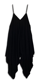 black jumpsuit loose fit