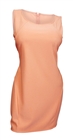 Plus size Sleeveless Bodycon Mini Dress Peach