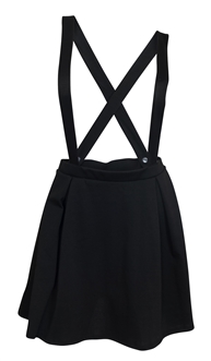 Plus Size Overall Skirt Black | eVogues Apparel