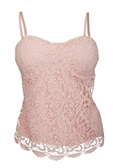 plus size lace bustier top