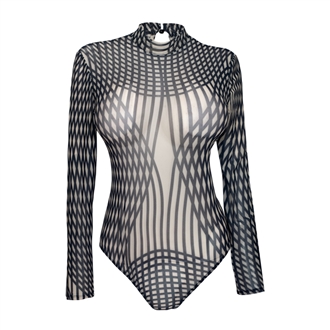 bodysuit sheer sleeve evogues