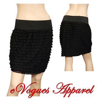 ruffled skirt plus mini evogues