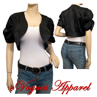 jr plus size satin cropped bolero corsage jacket black evogues apparel plus size cropped jacket